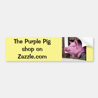 紫豚にスマイルを！ バンパーステッカー