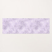 紫豹紋パーソナライズされた画 ヨガマット (裏面(横))