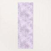紫豹紋パーソナライズされた画 ヨガマット (裏面)