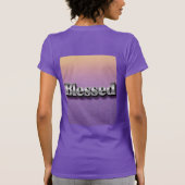 紫賛美グリッタースリムフィットTシャツ Tシャツ (裏面)