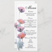 紫赤面ポピー結婚ズ メニュー (正面/裏面)