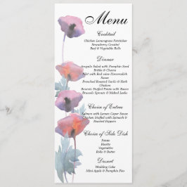 紫赤面ポピー結婚ズ メニュー