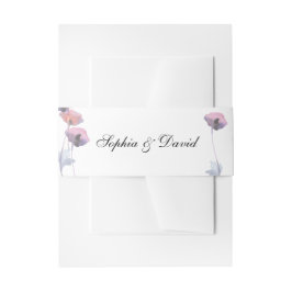 紫赤面ポピー結婚ズ 招待状ベリーバンド