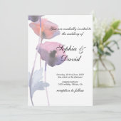 紫赤面ポピー結婚ズ 招待状 (スタンド正面)