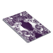 紫転がのデジタルアートドードルカバー ノートブック (右側)