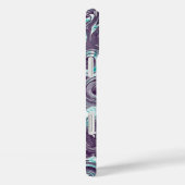 紫転がの白い螺旋縁ど Case-Mate iPhoneケース (裏面 / 右)