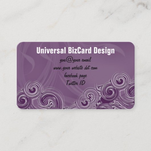 紫転が色 名刺 (正面)