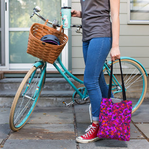 紫迷彩柄柄トートバッグ トートバッグ