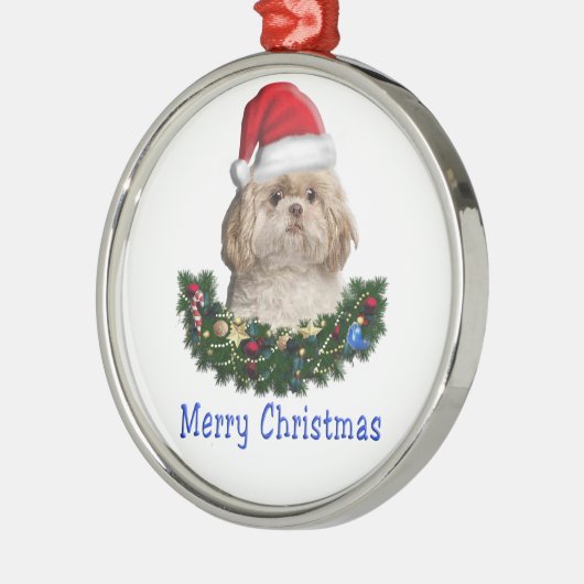 紫都クリスマスの飾り メタルオーナメント (左)