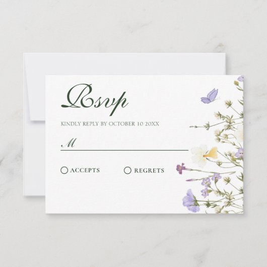 紫野素朴花 出欠カード (正面)