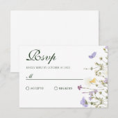 紫野素朴花 出欠カード (正面/裏面)