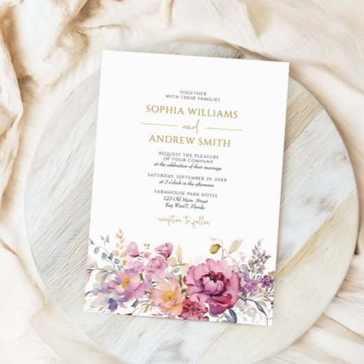 紫野結婚花 招待状