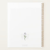 紫野花と花蝶 プランナー手帳 (裏面)