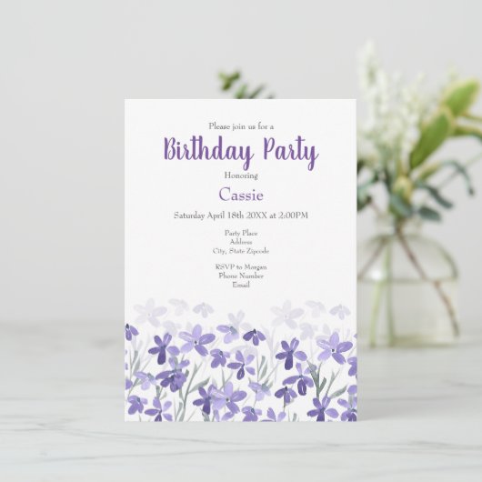 紫野花の畑 招待状 (スタンド正面)