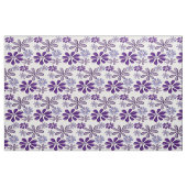 紫野花ドードル織物 ファブリック (ファットクウォーター)