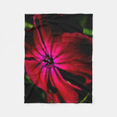 紫野花フクnm フリースブランケット (正面)