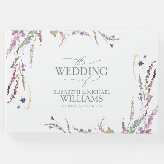 紫野花書結婚の ゲストブック (正面)