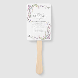 紫野花書道結婚式 プログラム ハンドファン