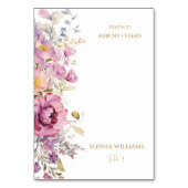 紫野花結婚座席表 テーブルナンバー (正面)