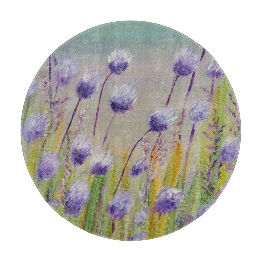 紫野花 カッティングボード (正面)