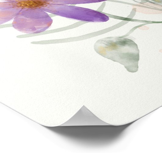 紫野花 ポスター (角)