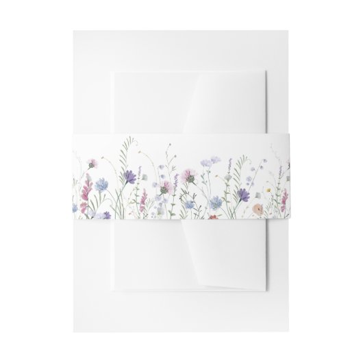 紫野花 招待状ベリーバンド (正面例)