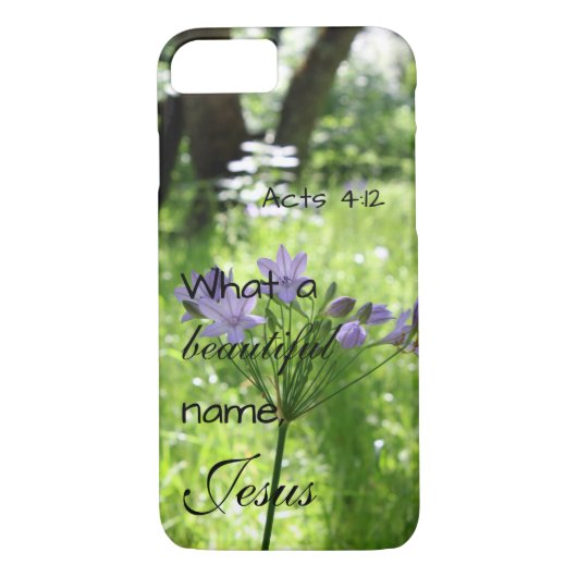 紫野草の聖書の詩の電話ケース Case-Mate iPhoneケース (裏面)