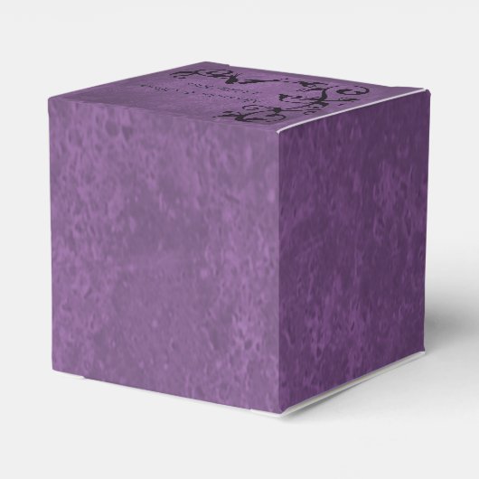 紫野鳥フォト結婚式の引き出物ボックス フェイバーボックス (裏面サイド)