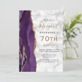 紫金めのう70歳の誕生日パーティー 招待状 (スタンド正面)