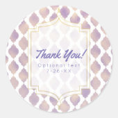 紫金ゴールドと白モロッコ結婚のカスタム好意 ラウンドシール (正面)