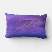 紫金ゴールドグリッター抽象芸術腰枕 ランバークッション (裏面)