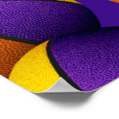 紫金ゴールドバスケットチームカラーパーティー歓迎 ポスター (角)