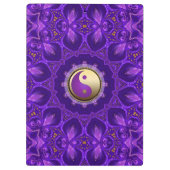 紫金ゴールドピンクエナジーヒーリングマンダラ クリップボード (裏面)