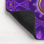 紫金ゴールドピンクエナジーヒーリングマンダラ マウスパッド (コーナー)