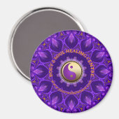 紫金ゴールドピンクエナジーヒーリングマンダラ マグネット (正面/裏面)
