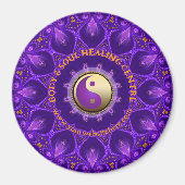 紫金ゴールドピンクエナジーヒーリングマンダラ マグネット (正面)