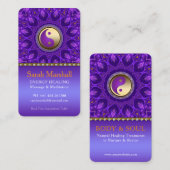 紫金ゴールドピンクエナジーヒーリングマンダラ 名刺 (正面/裏面)