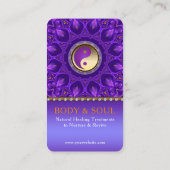 紫金ゴールドピンクエナジーヒーリングマンダラ 名刺 (裏面)