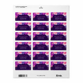 紫金ゴールドフローラ差出人住所ラベル ラベル (フルシート)