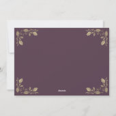 紫金ゴールドメリークリスマスハッピーニューイヤーカード シーズンカード (裏面)