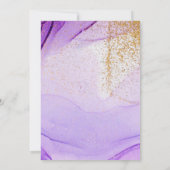 紫金ゴールドヴィンテージ水彩結婚式招待状 招待状 (裏面)