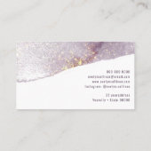 紫金ゴールド水彩画きらめく名刺 名刺 (裏面)