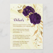 紫金ゴールド王室のフローラ大理石詳細 エンクロージャーカード (正面)