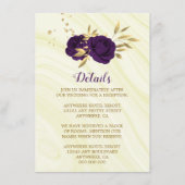 紫金ゴールド王室のフローラ大理石詳細 エンクロージャーカード (正面)