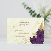 紫金ゴールド王室のフローラ大理石 出欠カード (スタンド正面)