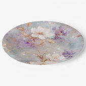 紫金ゴールド白フローラ ペーパープレート (アングル)