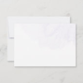 紫金ゴールド蝶フローラガールベビーシャワー サンキューカード (裏面)