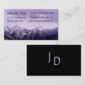 紫金山の皇族のモノグラムの名刺 名刺 (正面/裏面)