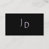 紫金山の皇族のモノグラムの名刺 名刺 (裏面)