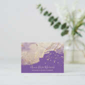 *~*紫金箔美しいエレガントズ 名刺 (スタンド正面)